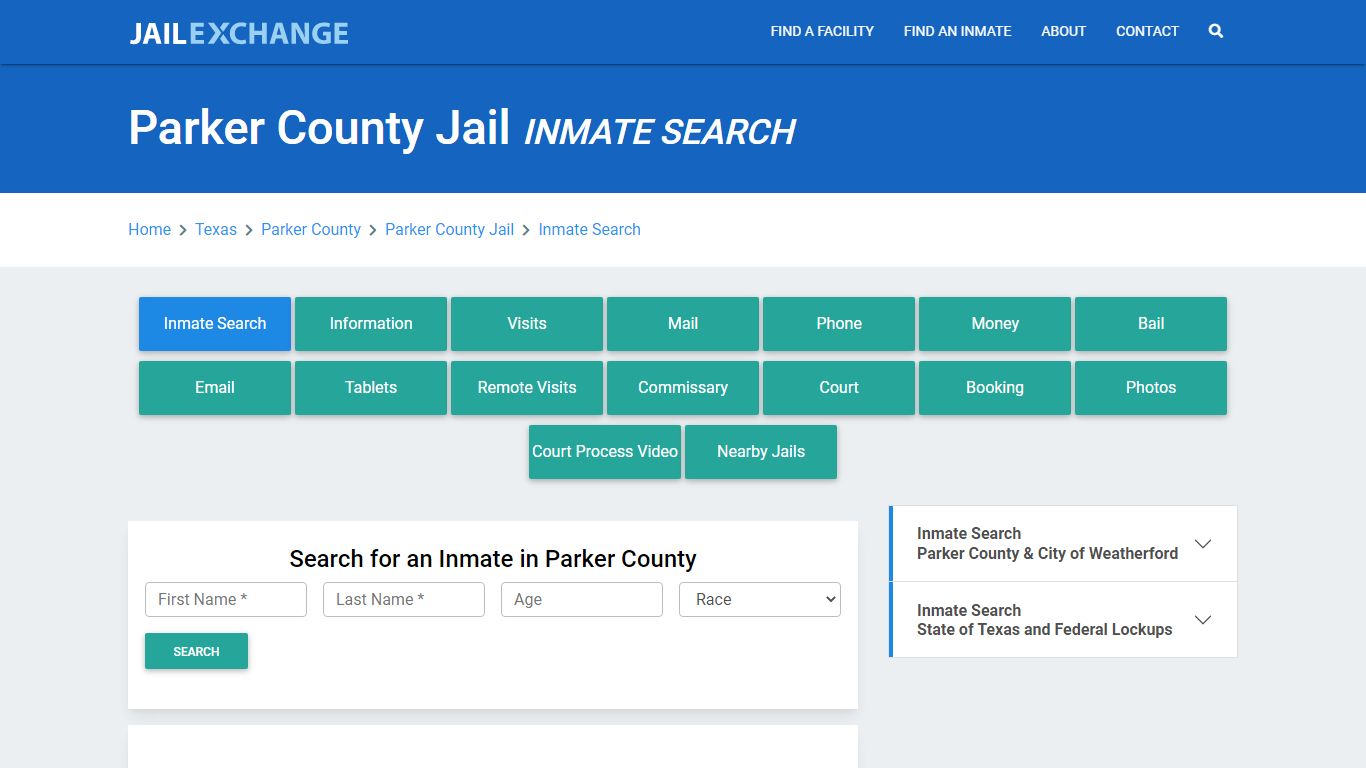 Parker County Jail, TX Inmate Search: Roster & Mugshots